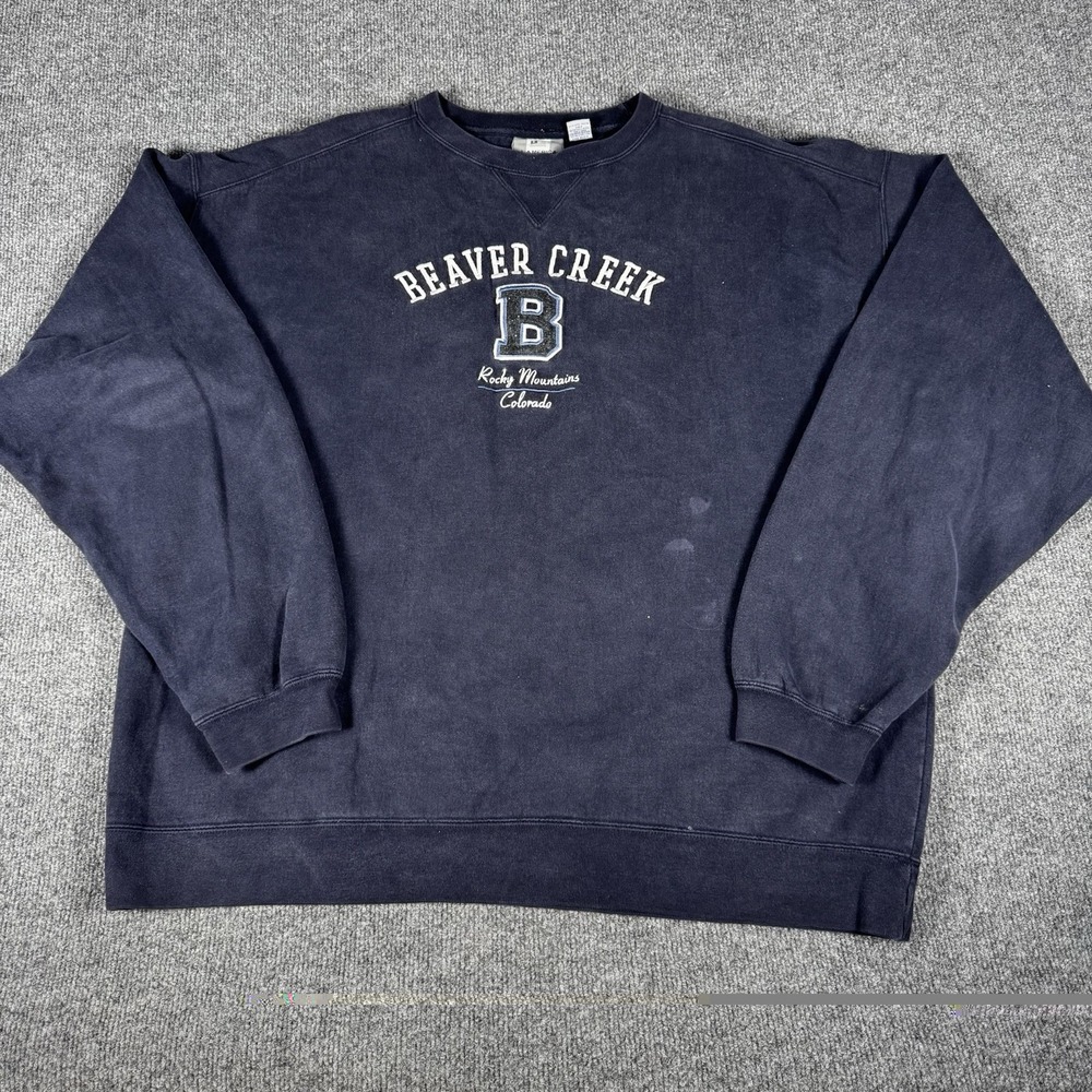 Vintage Beaver Creek Colorado Crewneck Blue‎ XL J.America 1990s